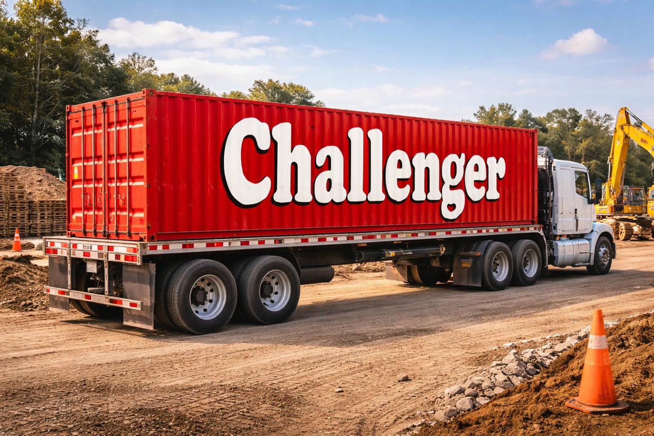 Challenger Irrigation commercial truck on a large job site